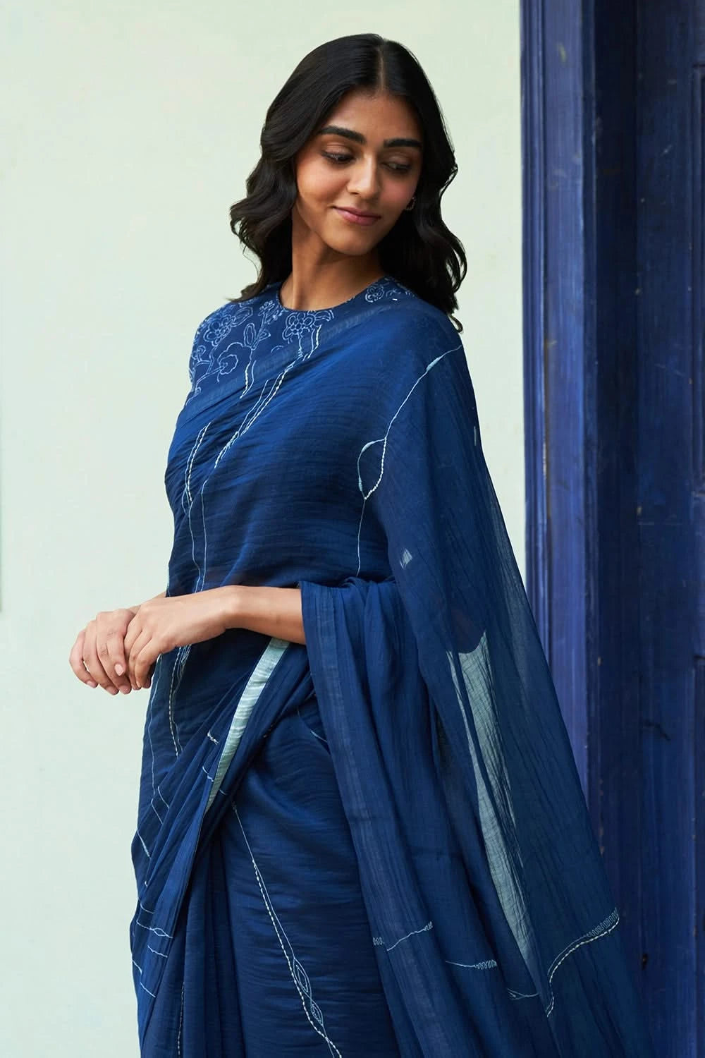 Indigo Saree