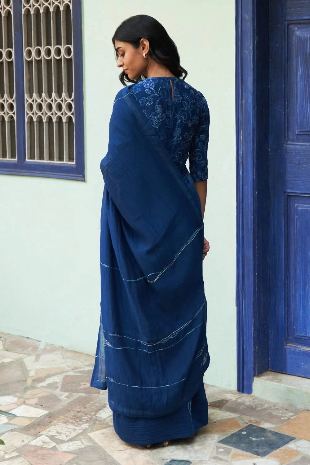 Indigo Saree