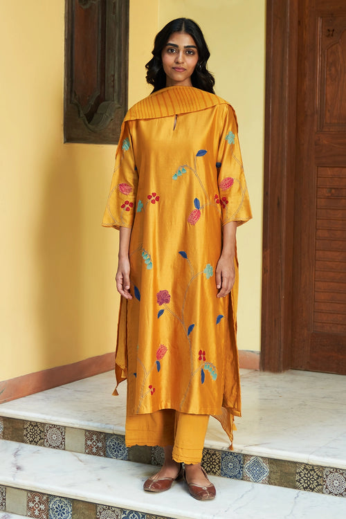Amber Applique Kurta Set
