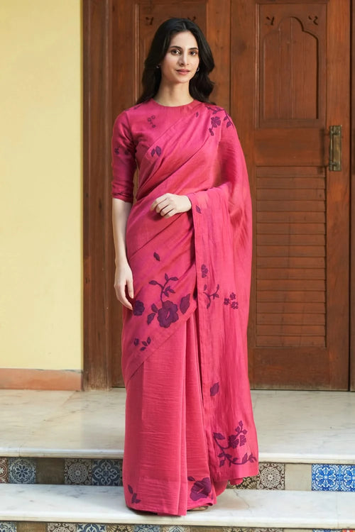Rouge Floral Saree