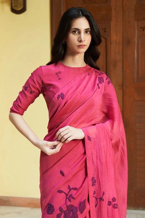 Rouge Floral Saree