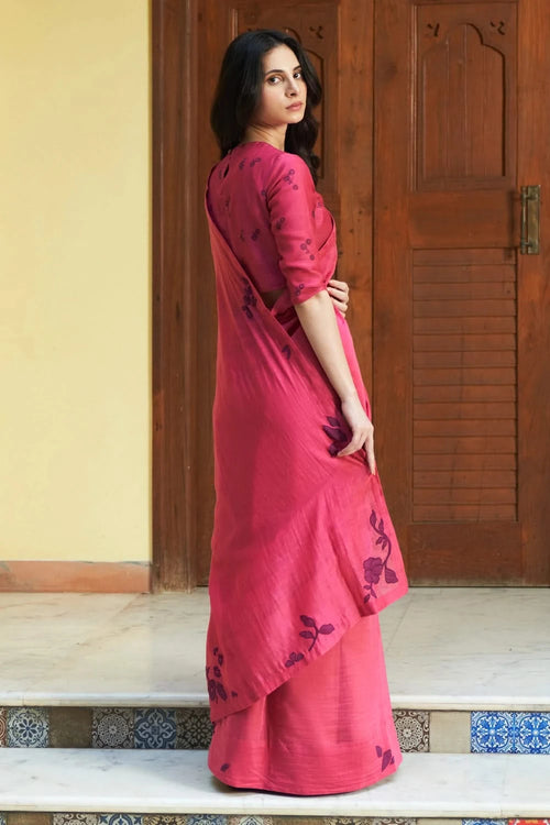 Rouge Floral Saree