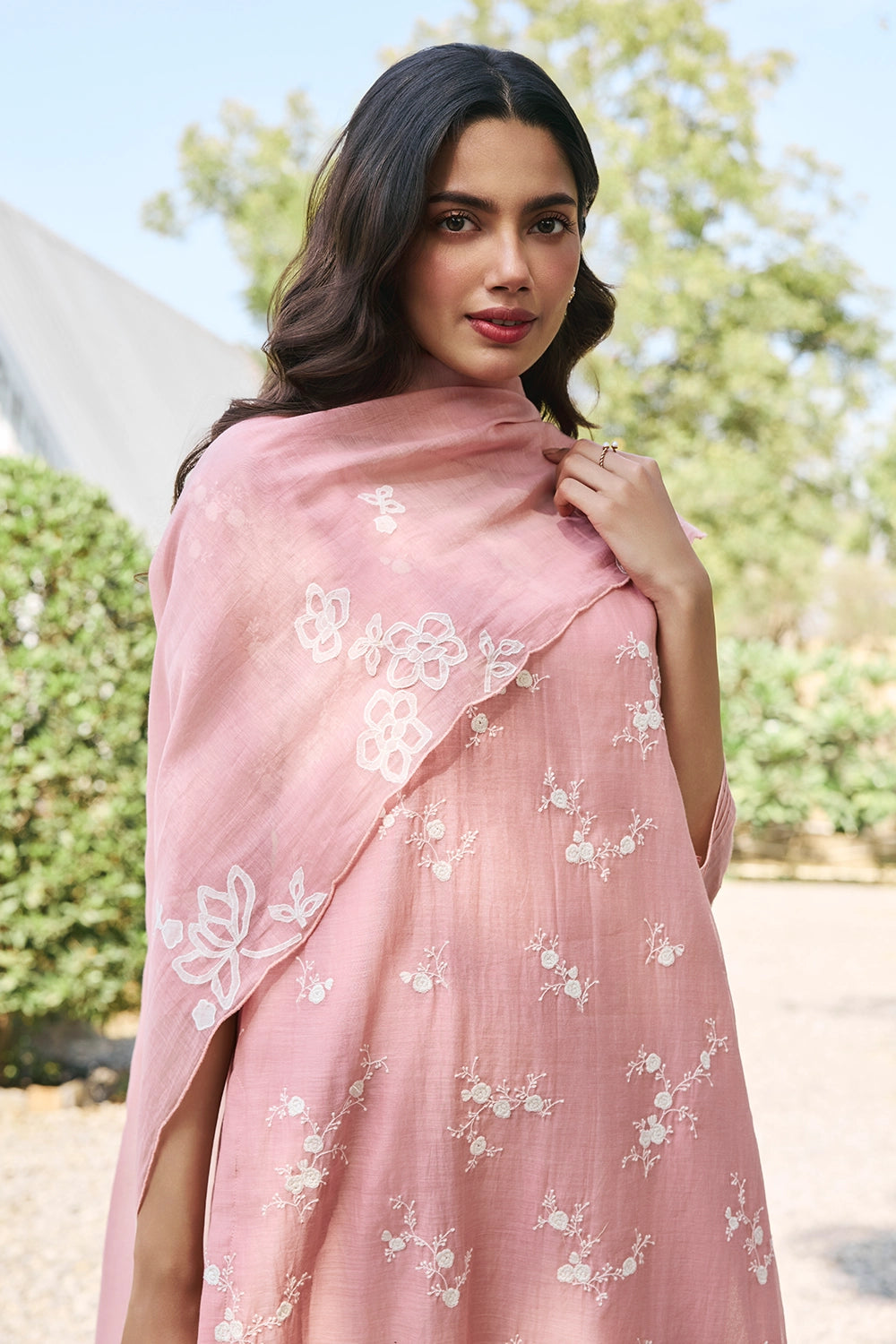 Tulip Embroidered Kurta Set