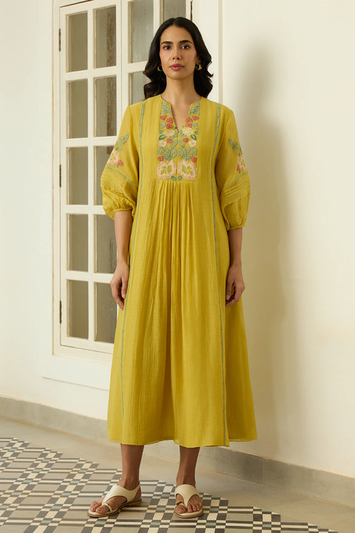Marigold Applique Dress