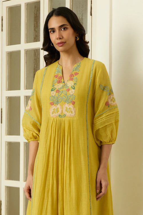 Marigold Applique Dress