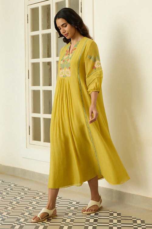 Marigold Applique Dress