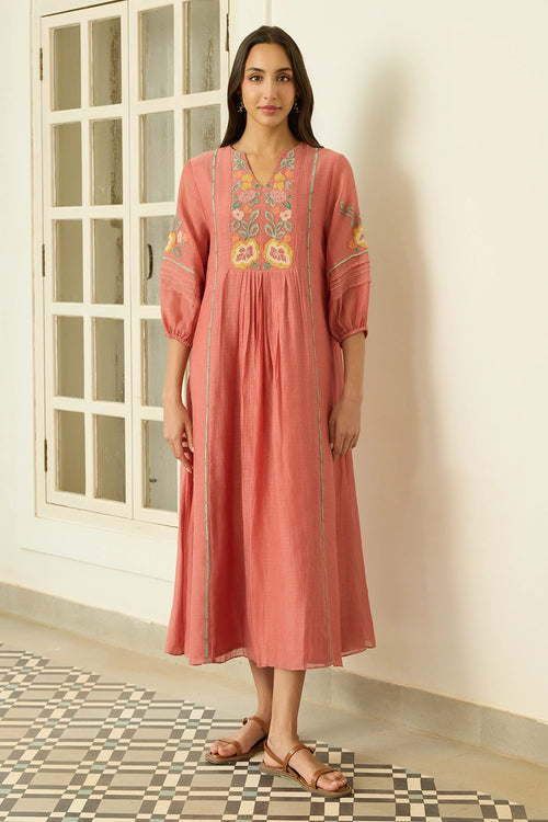 Blush Applique Dress
