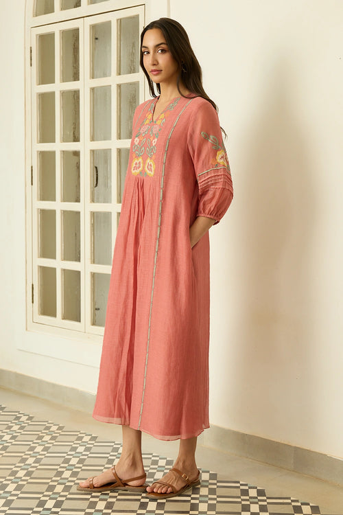 Blush Applique Dress