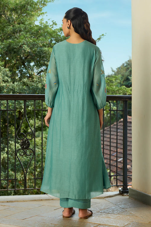 Aqua Applique Co-ord Set