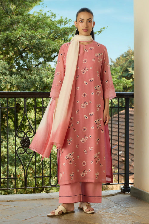 Blush Embroidered Kurta Set