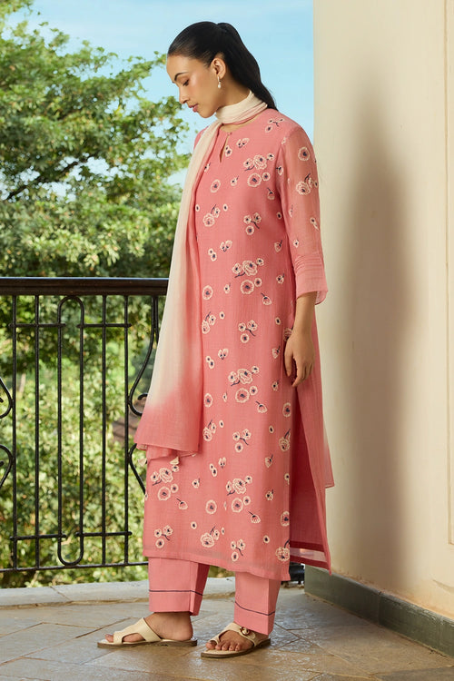 Blush Embroidered Kurta Set
