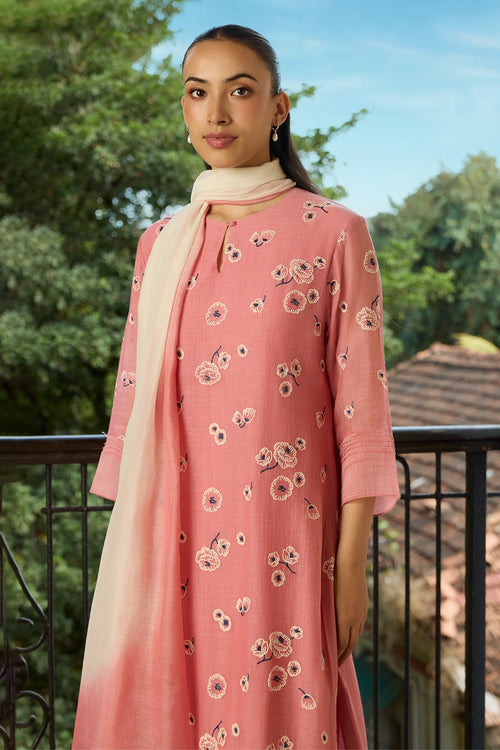 Blush Embroidered Kurta Set