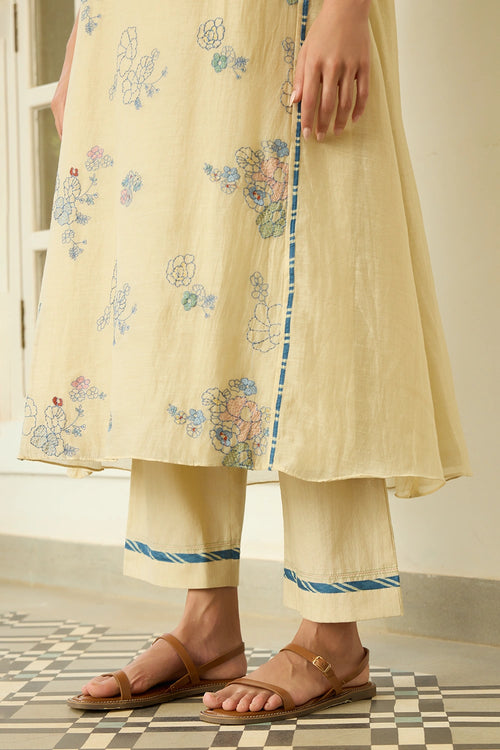 Ecru Thread Embroidered Co-ord set