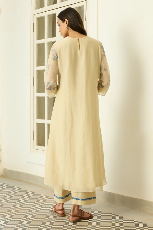 Ecru Thread Embroidered Co-ord set