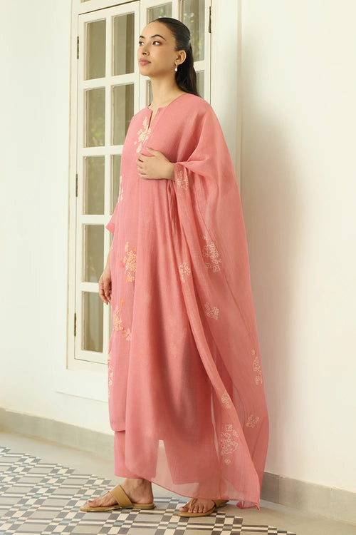 Blush Floral Kurta Set