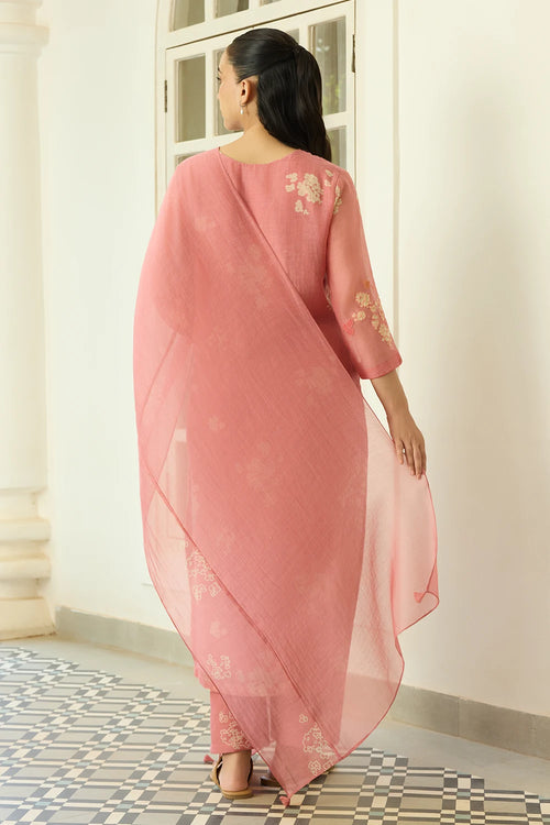 Blush Floral Kurta Set