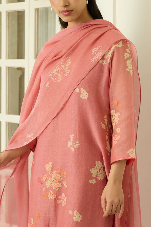 Blush Floral Kurta Set