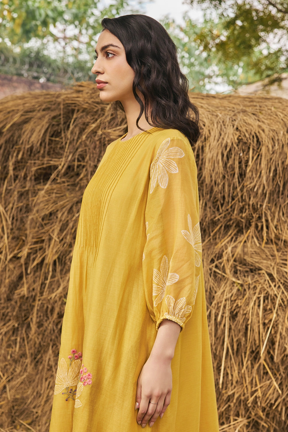 Daffodil Pintuck dress