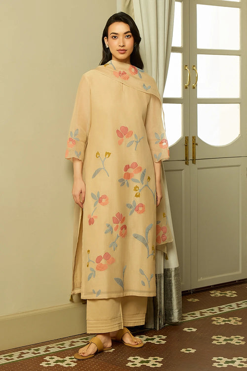 Sand Applique Kurta Set