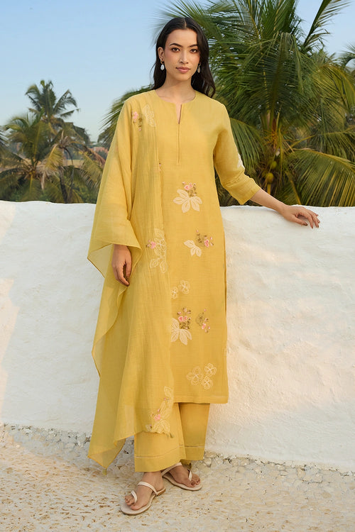 Rue Embroidered Kurta Set