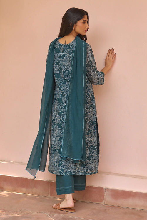 Jade Bloom Kurta Set
