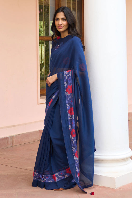 Sapphire Floral Saree