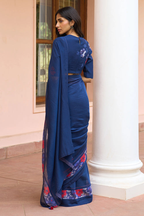 Sapphire Floral Saree