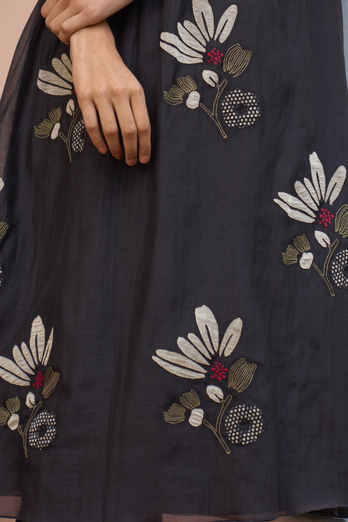 Noir Pintuck Co-ord Set