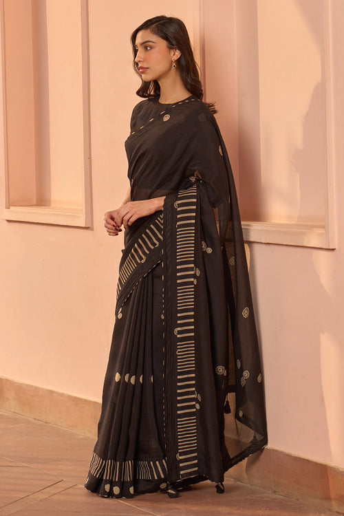 Noir Printed Saree