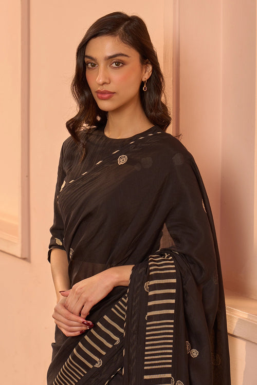 Noir Printed Saree