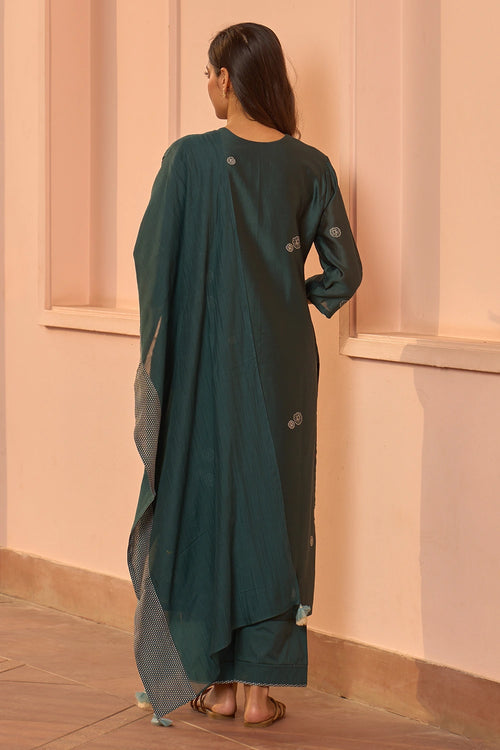 Jade Embroidered Kurta Set