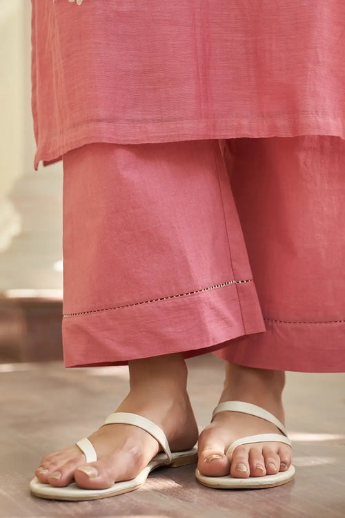 Peony Applique Kurta Set