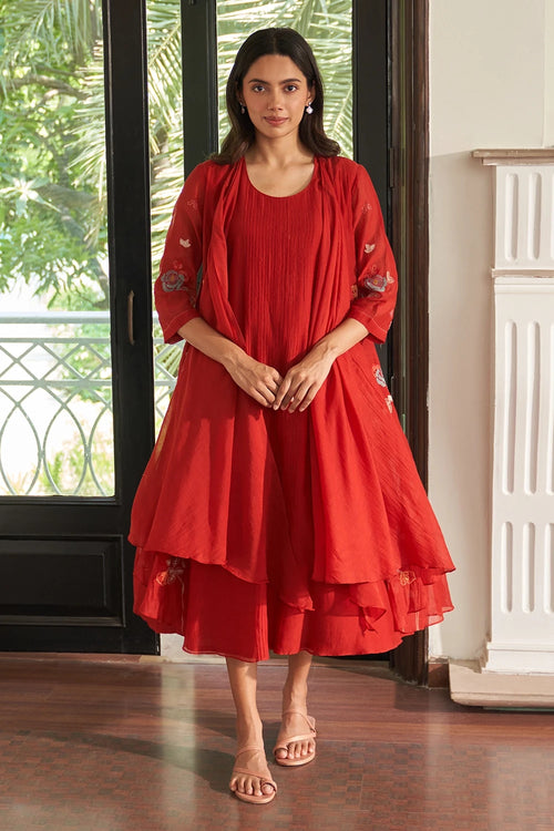 Poppy Applique Jacket Dress