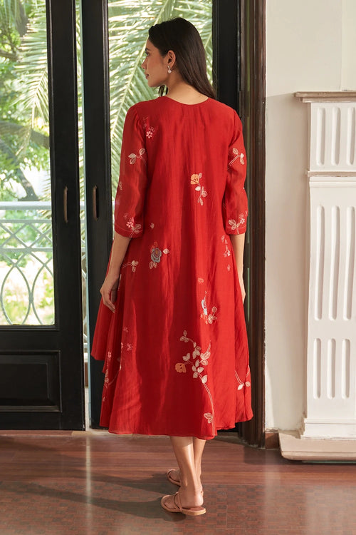 Poppy Applique Jacket Dress