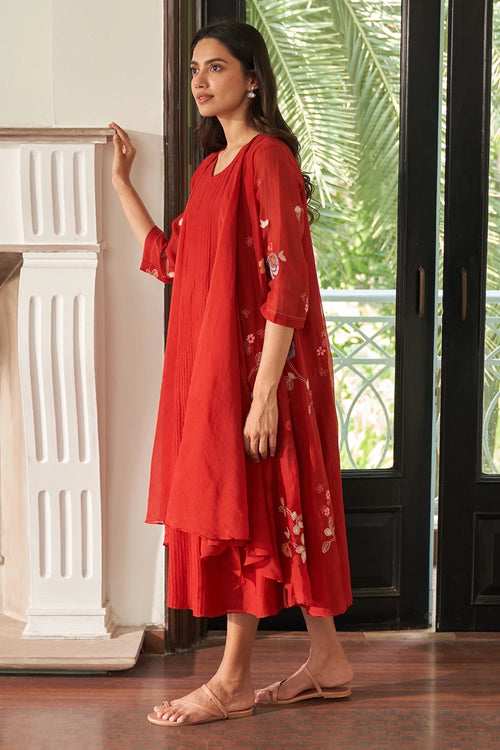 Poppy Applique Jacket Dress