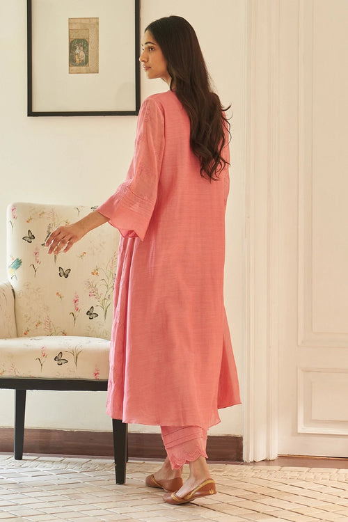 Peony Thread Embroidered Co-ord Set