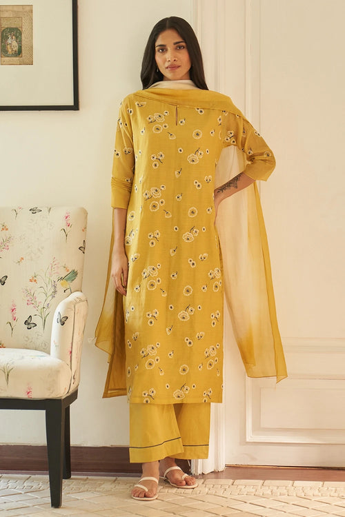 Rue Floral Printed Kurta Set