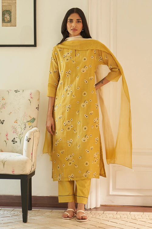 Rue Floral Printed Kurta Set