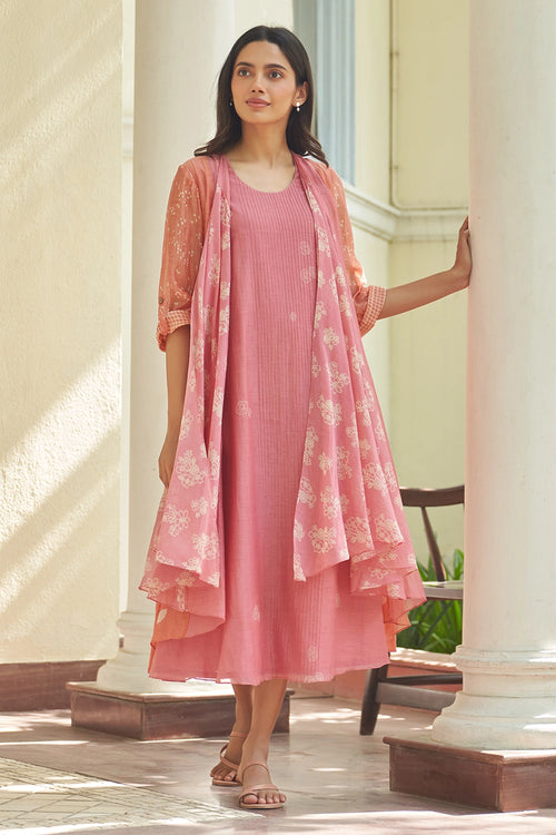 Peony Pintuck Jacket Dress
