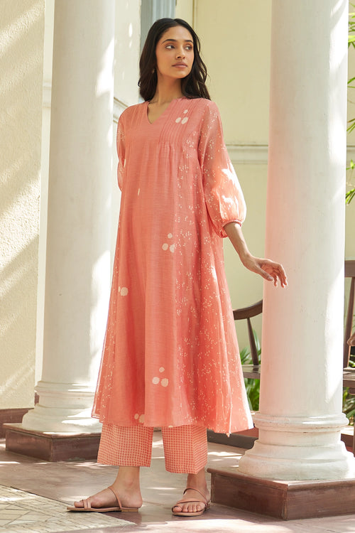 Hibiscus Pintuck Kurta Set