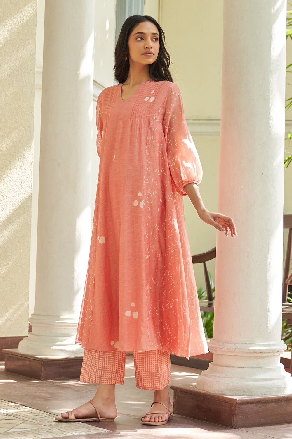 Hibiscus Pintuck Kurta Set