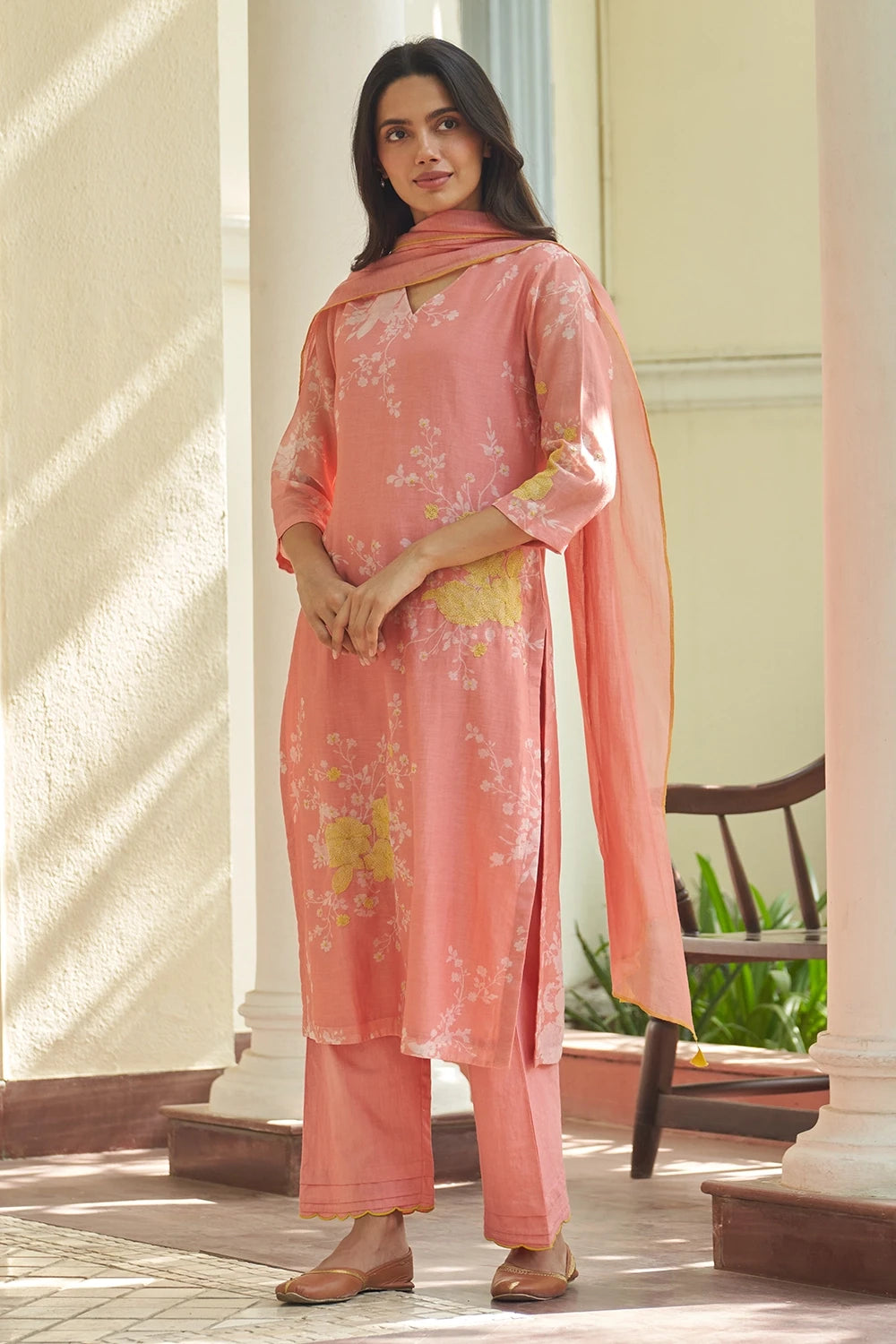 Peony Floral Kurta Set