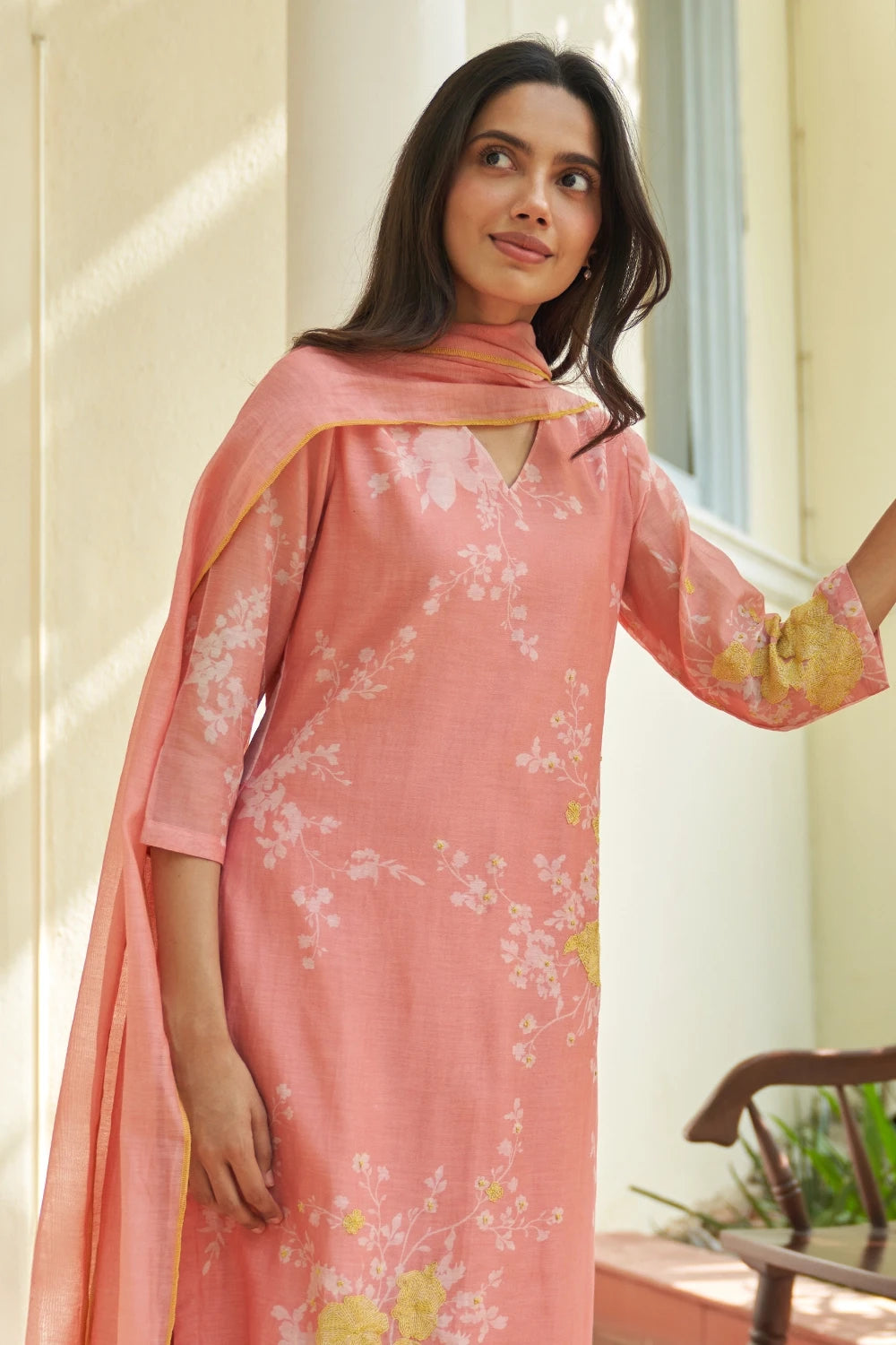 Peony Floral Kurta Set