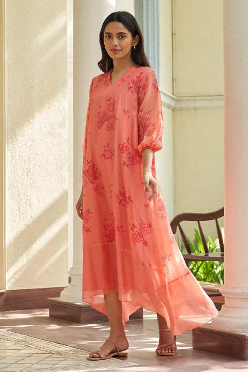 Hibiscus Pintuck Dress