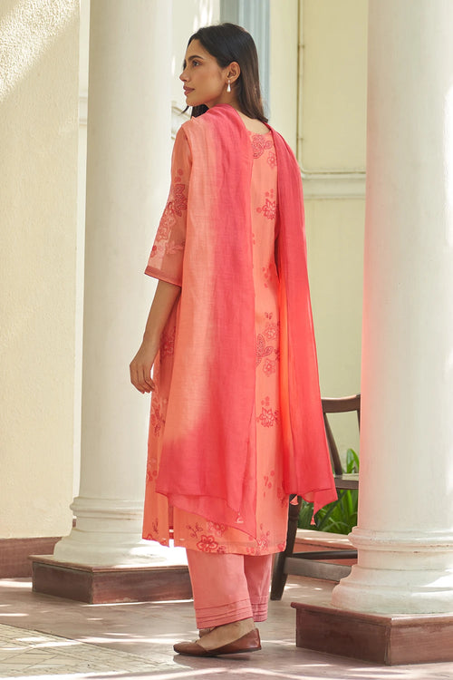 Hibiscus Floral Kurta Set