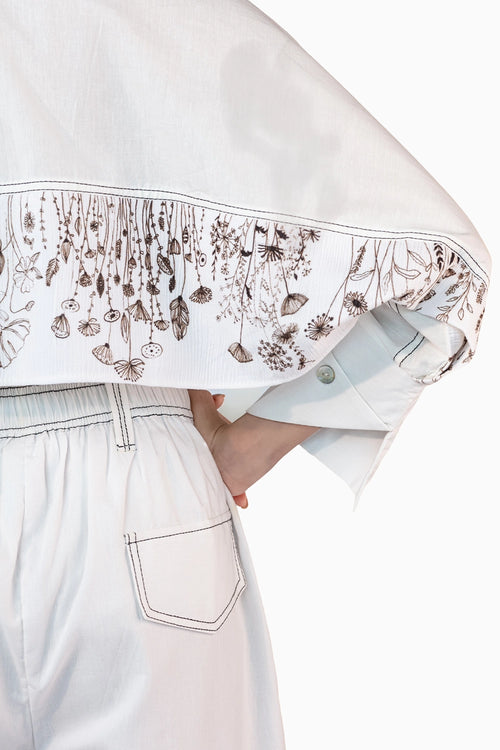 Vintage Bloom White Shirt
