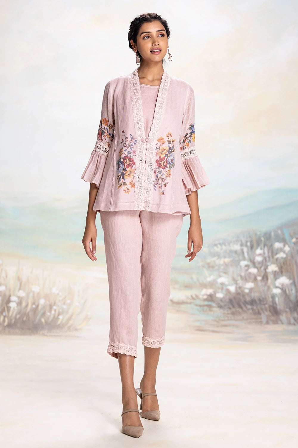 Vintage Rosa Tree Jacket Co-Ord Set