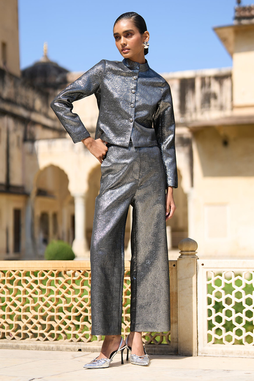 Metallic Pant Set