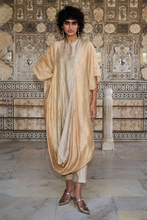 Draped Ombre Kaftan Pant Set
