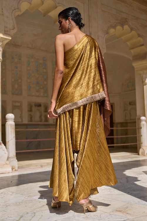 LamÃƒÂ© Blocked One Shoulder Set